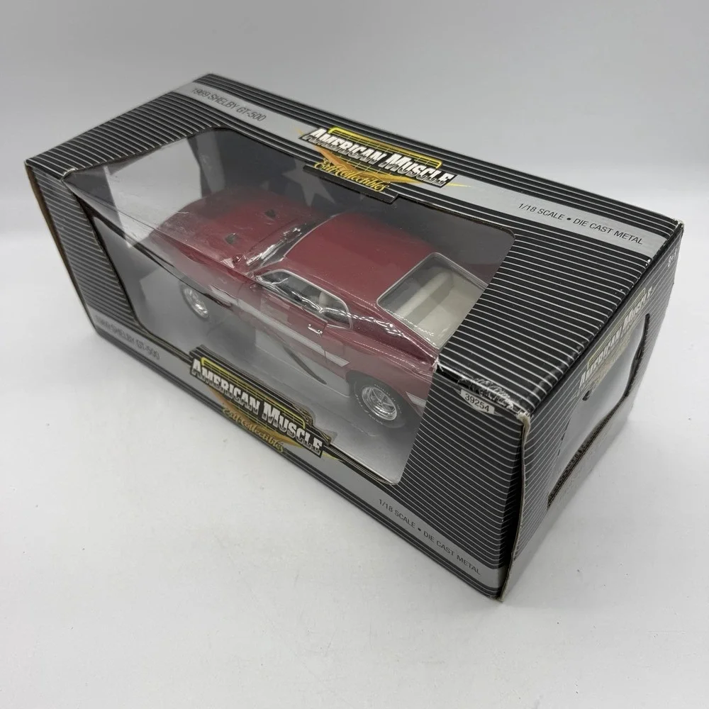 ERTL 39254 AMERICAN MUSCLE 1969 SHELBY GT-500 1:18 Red Die-Cast Metal Car BUMPER